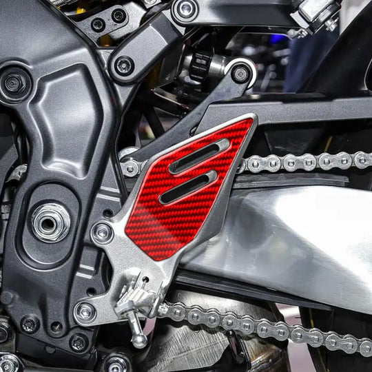 For 2021-2023 Yamaha MT-09 2pcs /Set Footpad Stickers(Red)