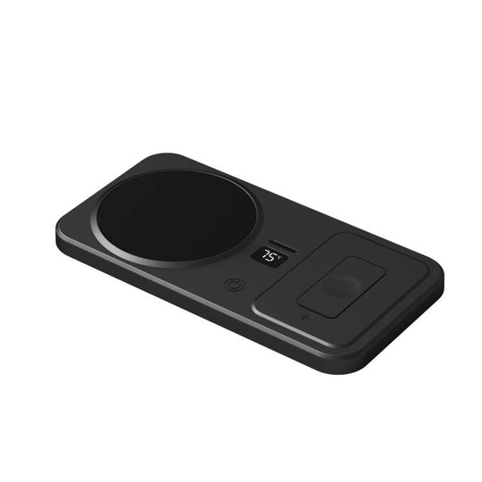 2-in-1 Wireless Charger & Heated Cup Warmer 3 Temp Settings 55/65/75 degrees Celsius(EU Plug Black)