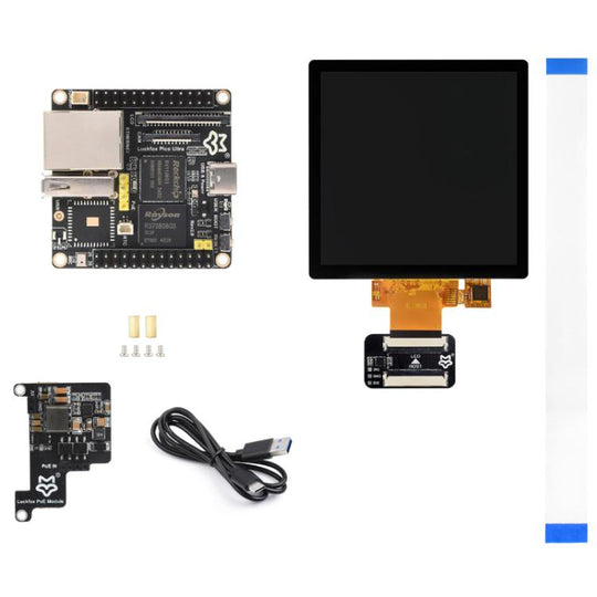 Luckfox Pico Ultra RV1106G3 1TOPS Mini Linux Development Board Integrated Processor Without Wi-Fi / With PoE, Specification: 480x480 Touch Screen
