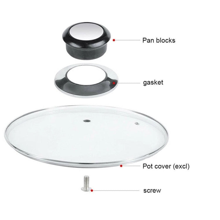 Stainless Steel Lid Handle Plastic Top Bead - Cooktop Parts by buy2fix | Online Shopping UK | buy2fix