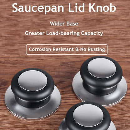 Stainless Steel Lid Handle Plastic Top Bead - Cooktop Parts by buy2fix | Online Shopping UK | buy2fix