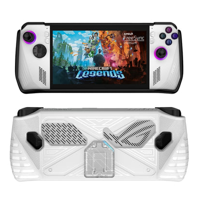 For Asus ROG Ally Game Console TPU Soft Cover With Holder Bracket(White) - Cases by buy2fix | Online Shopping UK | buy2fix