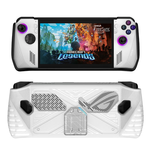 For Asus ROG Ally Game Console TPU Soft Cover With Holder Bracket(White) - Cases by buy2fix | Online Shopping UK | buy2fix