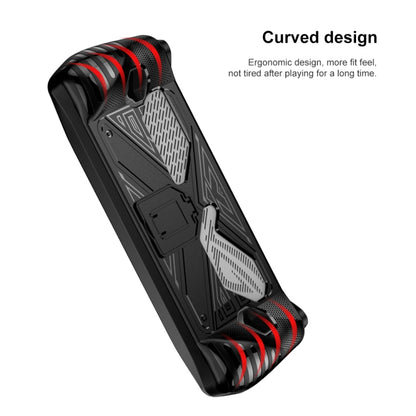 For Asus ROG Ally Game Console TPU Soft Cover With Holder Bracket(Black) - Accessories by buy2fix | Online Shopping UK | buy2fix