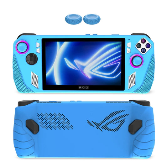 For ASUS Rog Ally Gaming Console Multicolor Silicone Case With 2 Button Caps(Blue) - Cases by buy2fix | Online Shopping UK | buy2fix
