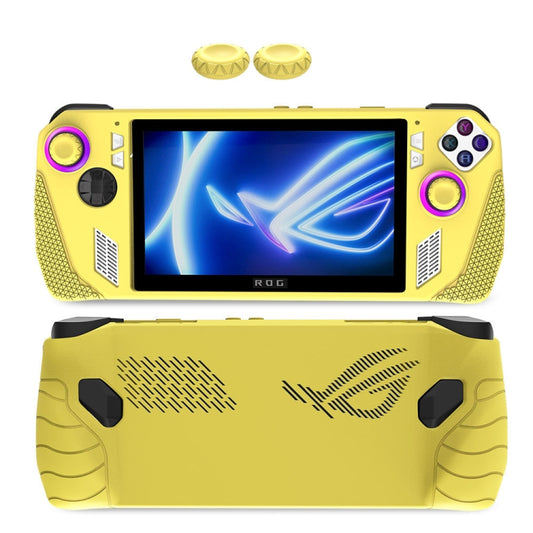 For ASUS Rog Ally Gaming Console Multicolor Silicone Case With 2 Button Caps(Gold) - Cases by buy2fix | Online Shopping UK | buy2fix