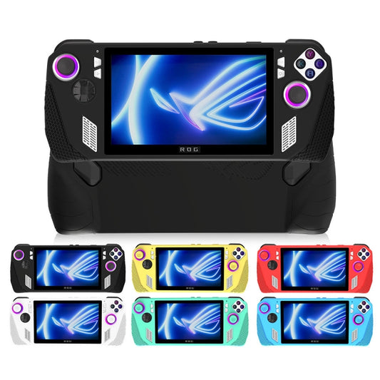 For ASUS Rog Ally Gaming Console Multicolor Silicone Case With 2 Button Caps(White) - Cases by buy2fix | Online Shopping UK | buy2fix
