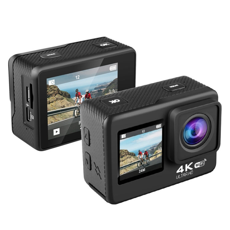 WIFI Color Dual-Screen HD 4K Video Outdoor Waterproof Sports Camera(AT-Q60AR) by buy2fix