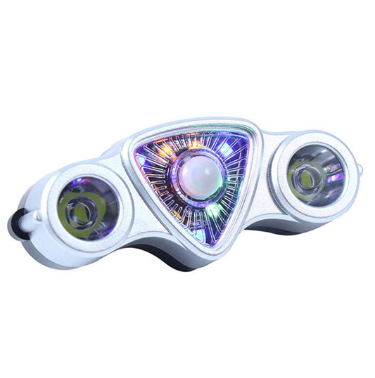 9+2 LED Bicycle Tail Light Rechargeable MTB Road Bike Headlight Warning Light(Color Light+Yellow Light) by buy2fix