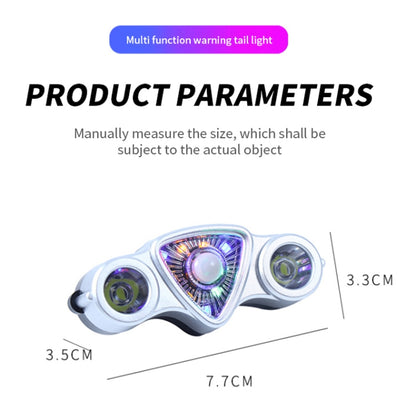 9+2 LED Bicycle Tail Light Rechargeable MTB Road Bike Headlight Warning Light(Color Light+White Light) by buy2fix