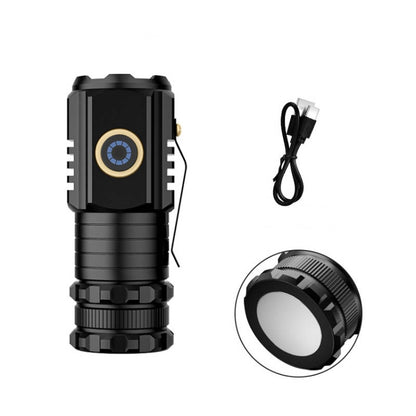 3 LED Mini Flashlight Rechargeable Waterproof 2000LM Super Bright Torch, Spec:  Tail Magnet - Mini Flashlight by buy2fix | Online Shopping UK | buy2fix