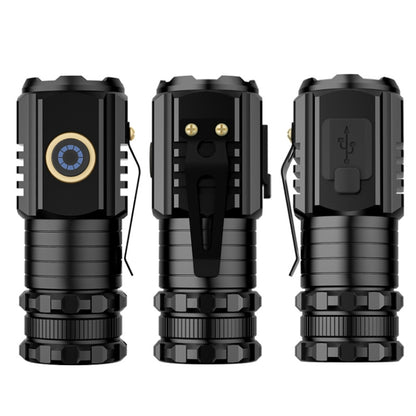 3 LED Mini Flashlight Rechargeable Waterproof 2000LM Super Bright Torch, Spec:  Tail Magnet - Mini Flashlight by buy2fix | Online Shopping UK | buy2fix