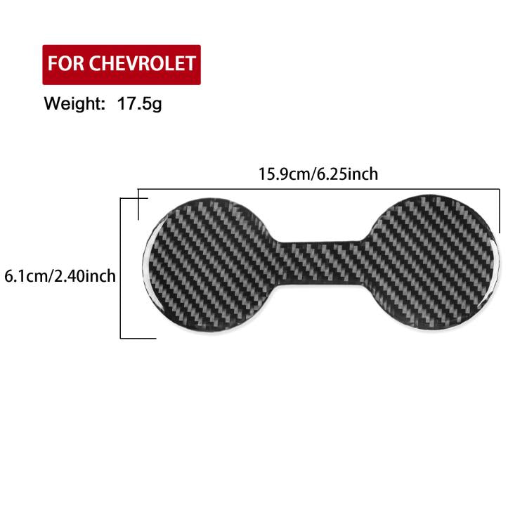 For Chevrolet Malibu 2016-2024 Left-hand Drive Coaster Decorative Sticker(Black) - Car Interior Mouldings by buy2fix | Online Shopping UK | buy2fix