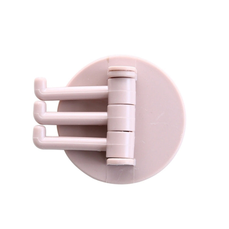 10pcs /Pack 3 Hooks Rotatable Hook Kitchen Bathroom Paste Wall Hook(Random Color) - Shelf & Hooks by buy2fix | Online Shopping UK | buy2fix