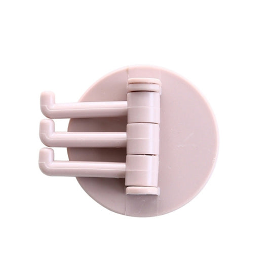 10pcs /Pack 3 Hooks Rotatable Hook Kitchen Bathroom Paste Wall Hook(Random Color) - Shelf & Hooks by buy2fix | Online Shopping UK | buy2fix