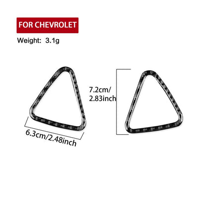 For Chevrolet Malibu 2016-2024 2pcs /Set Left-hand Drive Instrument Vent Decorative Sticker(Red) - Car Interior Mouldings by buy2fix | Online Shopping UK | buy2fix