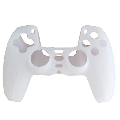 For PS5 Gamepad Silicone Case Non-slip Texture Thickened Protective Cover(White) - Cases by buy2fix | Online Shopping UK | buy2fix