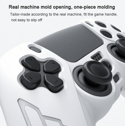 For PS5 Gamepad Silicone Case Non-slip Texture Thickened Protective Cover(White) - Cases by buy2fix | Online Shopping UK | buy2fix