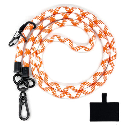 10mm Thick Rope Mobile Phone Lanyard Spacer Adjustable Anti Theft Phone Strap(NO.7 White Orange) - Lanyards & Wrist Straps by buy2fix | Online Shopping UK | buy2fix