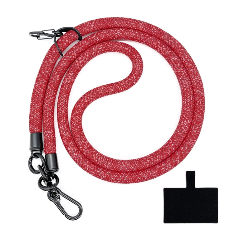 10mm Thick Rope Mobile Phone Lanyard Spacer Adjustable Anti Theft Phone Strap(NO.8 Starlight Red) - Lanyards & Wrist Straps by buy2fix | Online Shopping UK | buy2fix