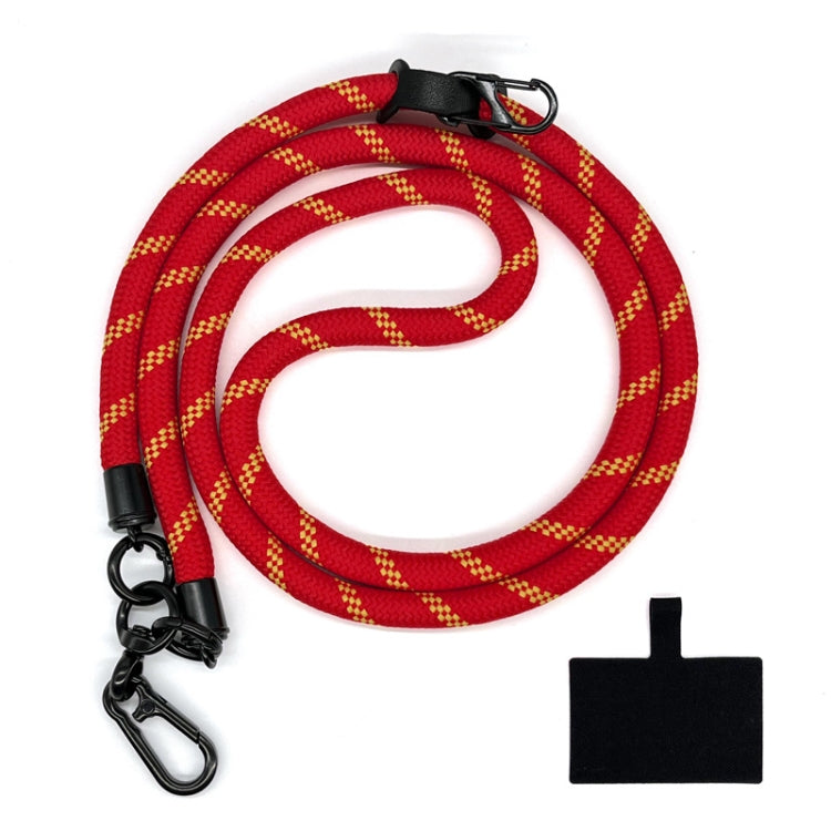 10mm Thick Rope Mobile Phone Lanyard Spacer Adjustable Anti Theft Phone Strap(NO.11 Red and Yellow) - Lanyards & Wrist Straps by buy2fix | Online Shopping UK | buy2fix