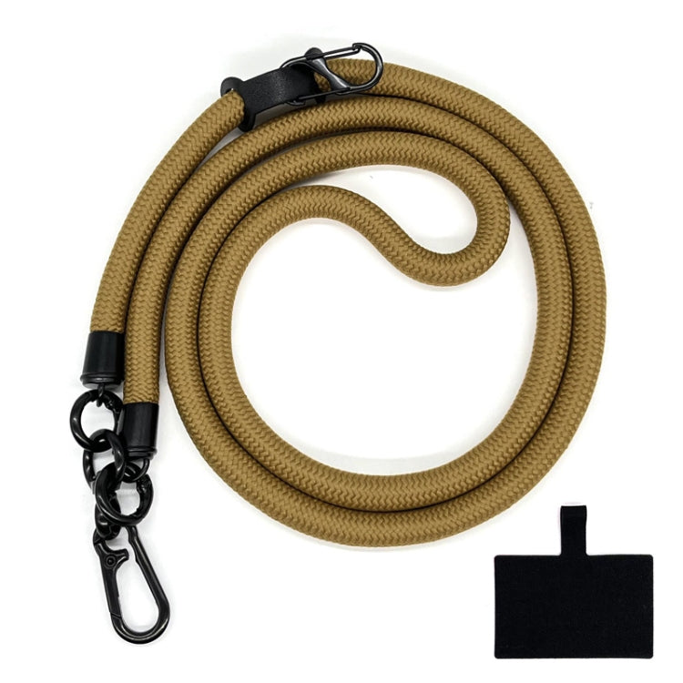10mm Thick Rope Mobile Phone Lanyard Spacer Adjustable Anti Theft Phone Strap(NO.18 Brown Gold) - Lanyards & Wrist Straps by buy2fix | Online Shopping UK | buy2fix