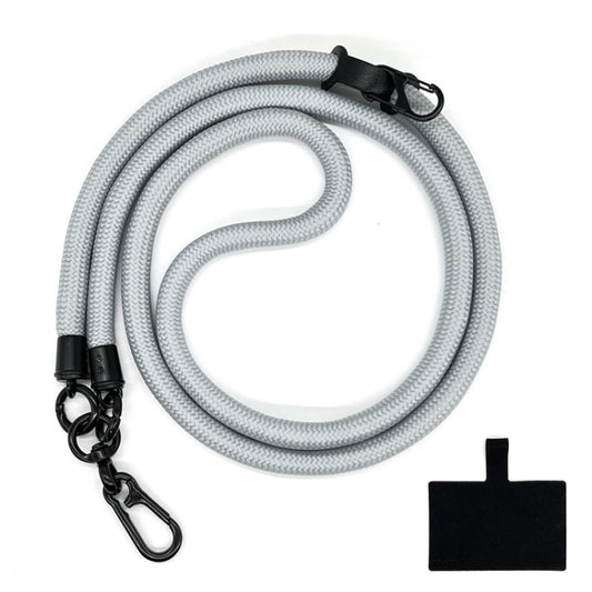 10mm Thick Rope Mobile Phone Lanyard Spacer Adjustable Anti Theft Phone Strap(NO.19 Light Gray) - Lanyards & Wrist Straps by buy2fix | Online Shopping UK | buy2fix
