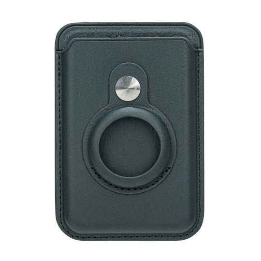 For AirTag 2nd Gen / AirTag 1st Gen Positioner Fiber Card Clip Anti-Theft Card Tracker Protection Cover, Size: Magnetic(Green)