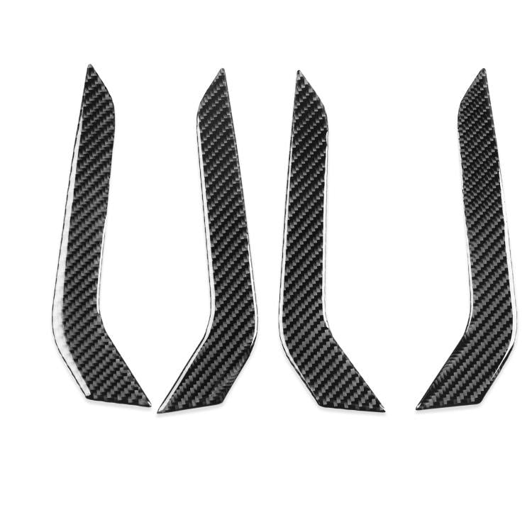 For Volkswagen Sagitar 2019-2023 4pcs /Set Left-hand Drive Door Armrest Decorative Stickers(Black) - Car Interior Mouldings by buy2fix | Online Shopping UK | buy2fix