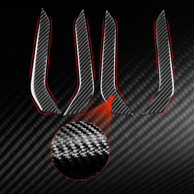 For Volkswagen Sagitar 2019-2023 4pcs /Set Left-hand Drive Door Armrest Decorative Stickers(Black) - Car Interior Mouldings by buy2fix | Online Shopping UK | buy2fix