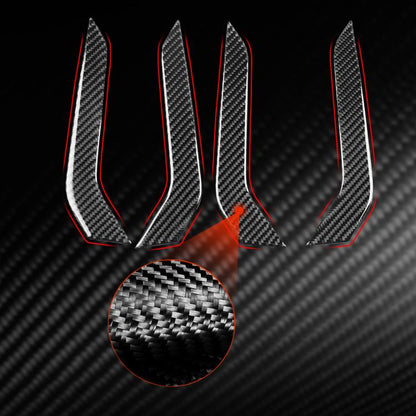 For Volkswagen Sagitar 2019-2023 4pcs /Set Left-hand Drive Door Armrest Decorative Stickers(Black) - Car Interior Mouldings by buy2fix | Online Shopping UK | buy2fix