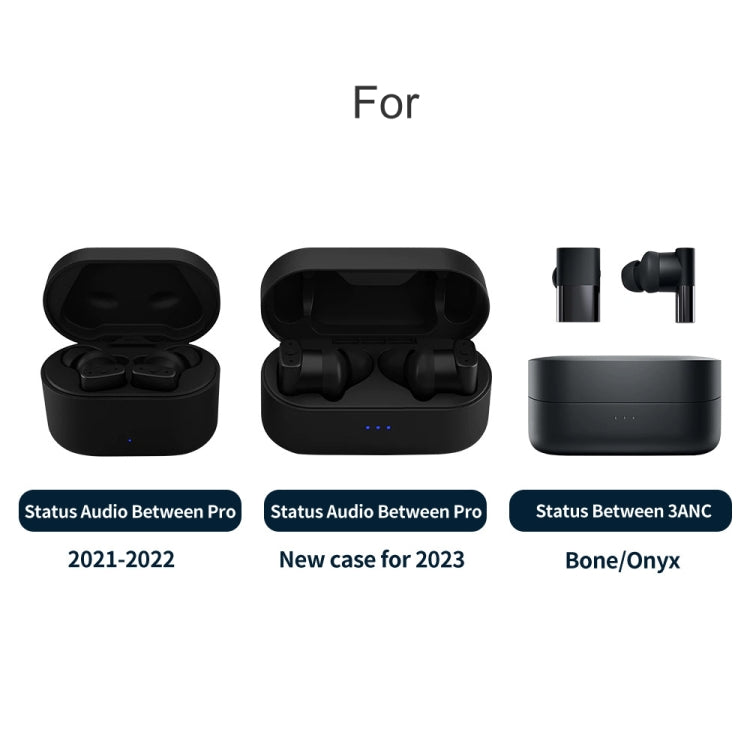 For Status Between 3ANC/Status Audio BetweenPro 2pcs Headphone Silicone Anti-Lost Cord(Black) by buy2fix