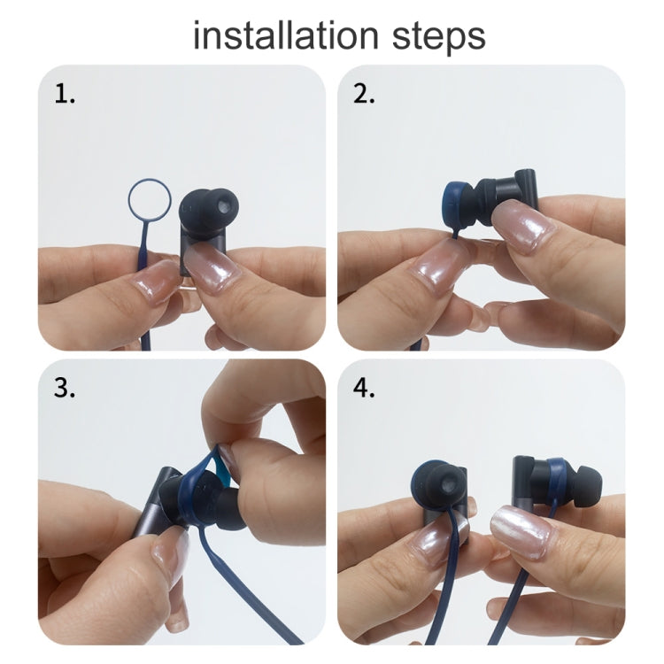 For Status Between 3ANC/Status Audio BetweenPro 2pcs Headphone Silicone Anti-Lost Cord(Black) by buy2fix