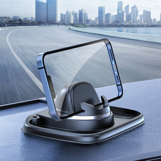 3 In 1 Multifunctional Car Phone Holder Dashboard Bracket Decoration(Black) by buy2fix