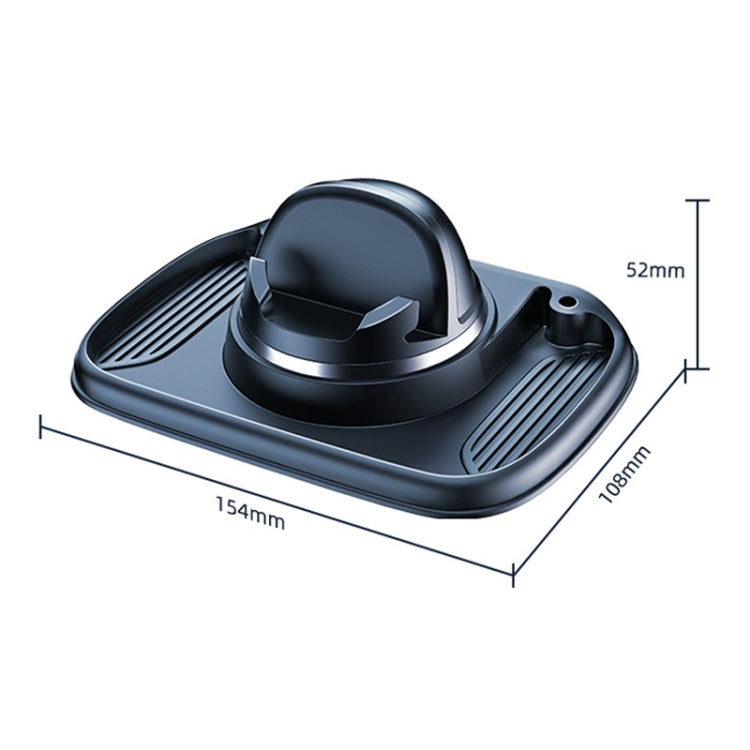 3 In 1 Multifunctional Car Phone Holder Dashboard Bracket Decoration(Black) by buy2fix