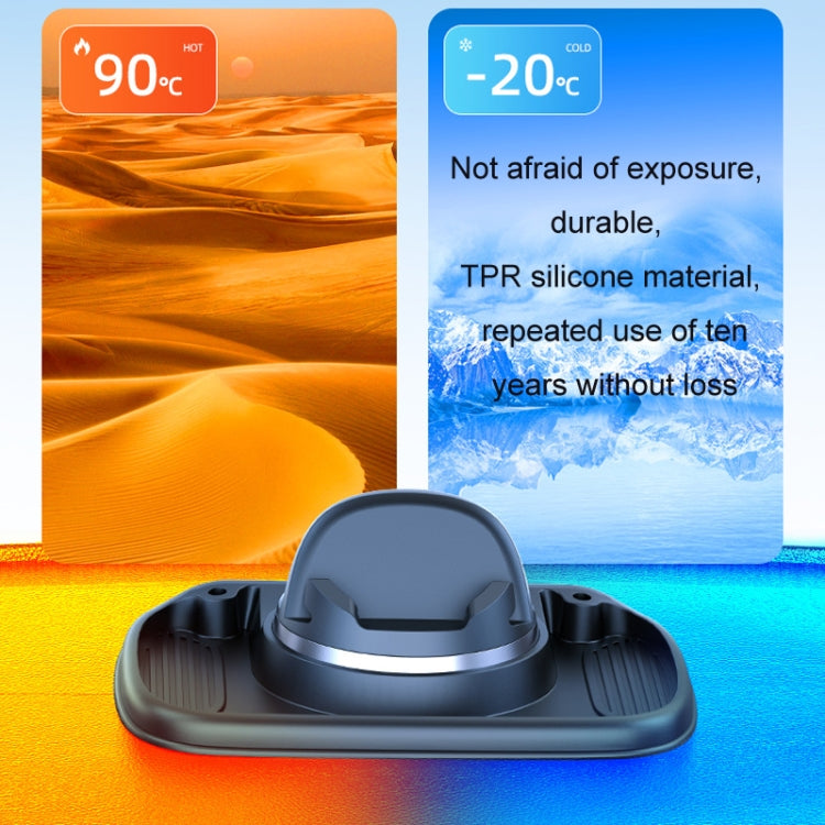 3 In 1 Multifunctional Car Phone Holder Dashboard Bracket Decoration(Black) by buy2fix