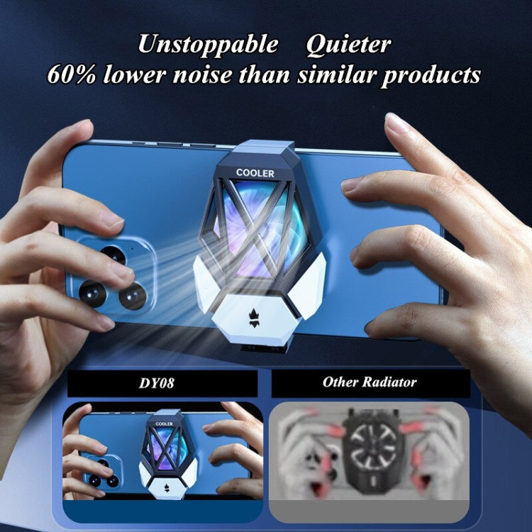 Mobile Phone Universal Radiator With Two Speed Ultra Long Battery Life Charging Model Black - Cooling Fan Radiator by buy2fix | Online Shopping UK | buy2fix
