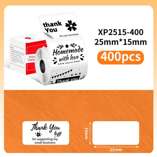 Phomemo 25x15mm-400pcs  Thermal Labels For M110 Printer