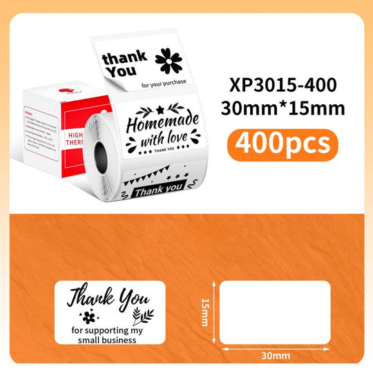 Phomemo 30x15mm-400pcs  Thermal Labels For M110 Printer