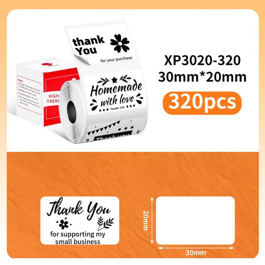 Phomemo 30x20mm-320pcs  Thermal Labels For M110 Printer