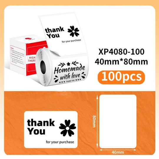 Phomemo 40x80mm-100pcs  Thermal Labels For M110 Printer