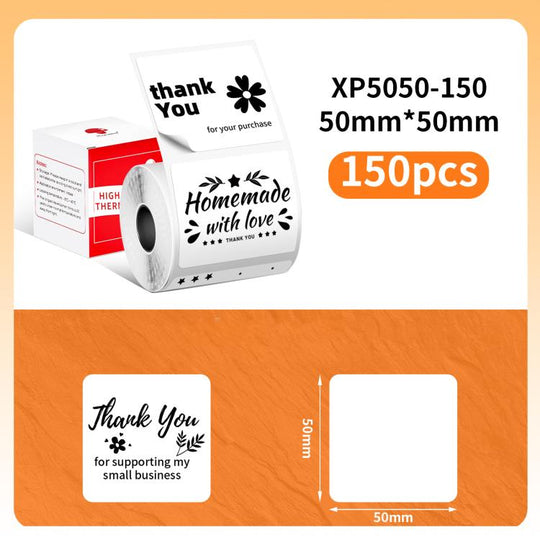 Phomemo 50x50mm-150pcs  Thermal Labels For M110 Printer