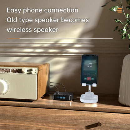 Digital Display Bluetooth 5.3 Audio Receiver Transmitter Support USB /TF Card MP3 Player by buy2fix