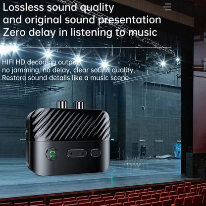 Digital Display Bluetooth 5.3 Audio Receiver Transmitter Support USB /TF Card MP3 Player by buy2fix