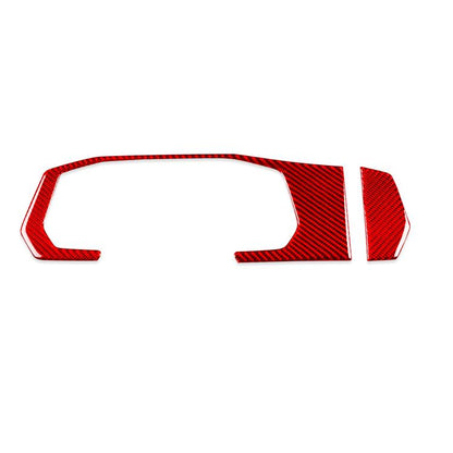 For Volkswagen Sagitar 2019-2023 2pcs /Set Left-hand Drive Dashboard Decoration Stickers(Red) - Car Interior Mouldings by buy2fix | Online Shopping UK | buy2fix