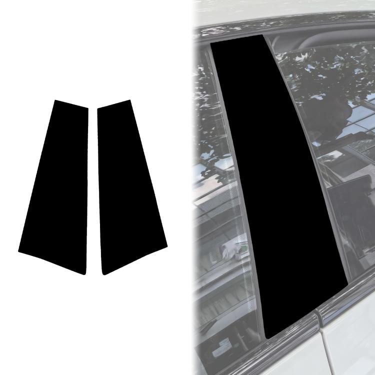 For BMW 4 Series M4 2pcs /Set Left and Right Drive Universal B-pillar Decorative Sticker(Black) - Car Interior Mouldings by buy2fix | Online Shopping UK | buy2fix