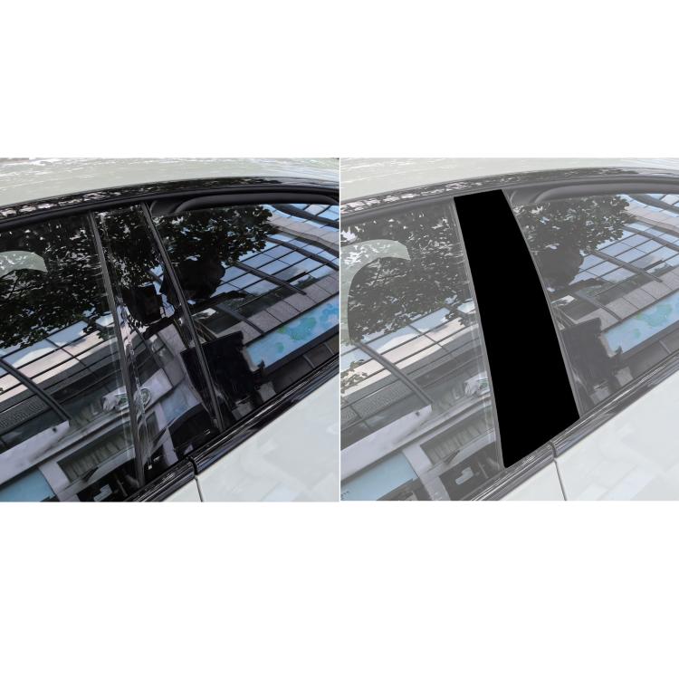 For BMW 4 Series M4 2pcs /Set Left and Right Drive Universal B-pillar Decorative Sticker(Black) - Car Interior Mouldings by buy2fix | Online Shopping UK | buy2fix