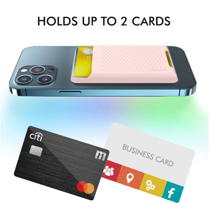 For IPhone 12 / 13 / 14 Series AhaStyle PT133 Mobile Phone Magnetic Silicone Card Case(Gray Frosted) - Adhesive Card Holders by AhaStyle | Online Shopping UK | buy2fix