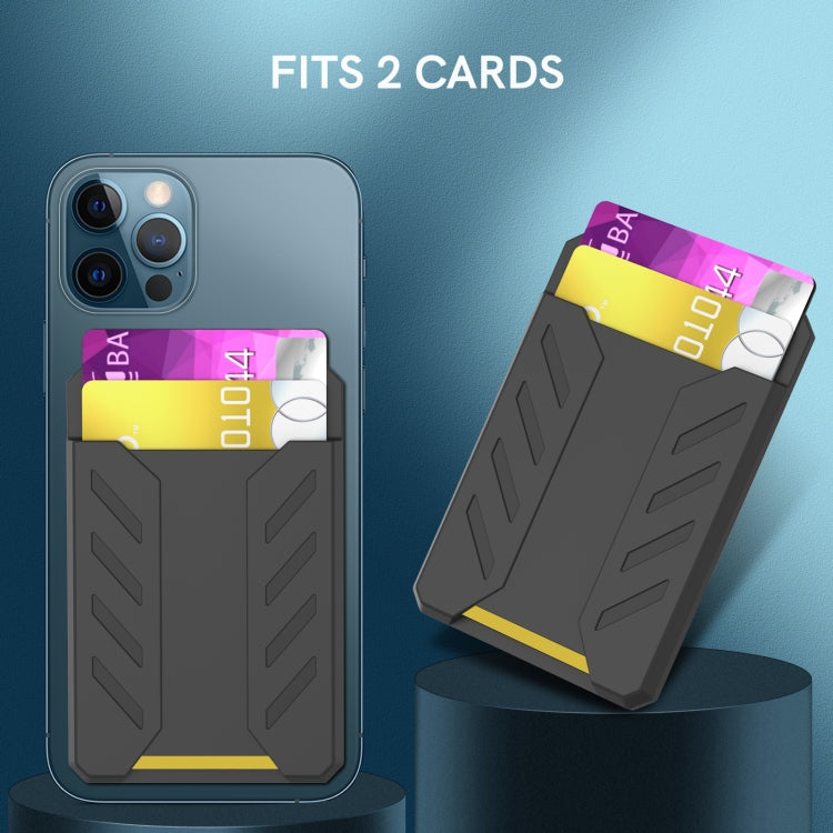 For iPhone 12 / 13 / 14 Series AhaStyle PT133-A Silicone Magnetic Card Case(Pink) - Adhesive Card Holders by AhaStyle | Online Shopping UK | buy2fix