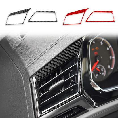 For Volkswagen Sagitar 2019-2023 2pcs /Set Left-hand Drive Left & Right Air Outlet Stickers(Red) - Car Interior Mouldings by buy2fix | Online Shopping UK | buy2fix